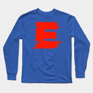 Letter E Letter Art Long Sleeve T-Shirt